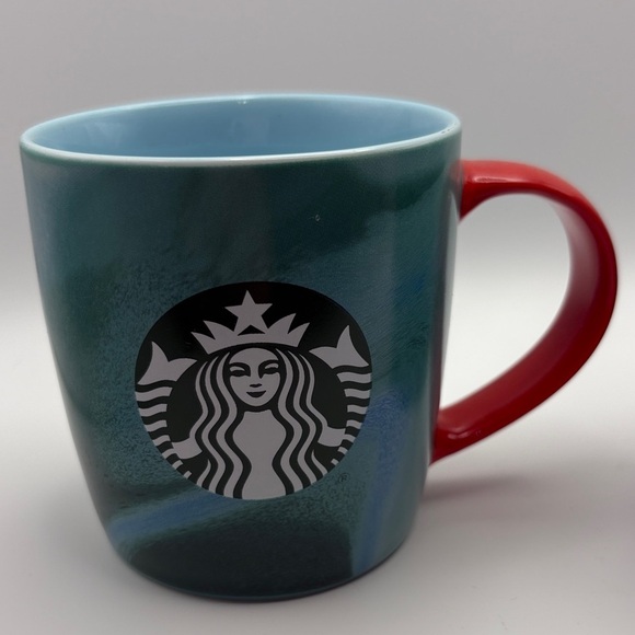 🎄 Starbucks Green & Red Holiday Mugs – Set of 2 🎄 - Picture 2 of 8